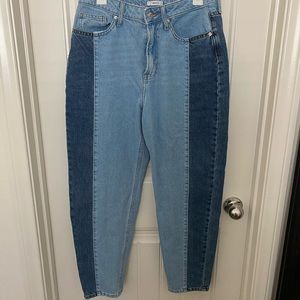 Denim high rise mom jeans
